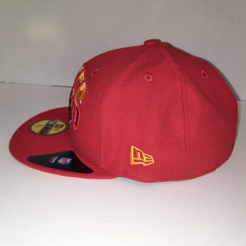 NWT New Era Kansas City Chiefs ‘13 Draft League Side Name Undervisor Fitted Hat - Picture 4 of 5